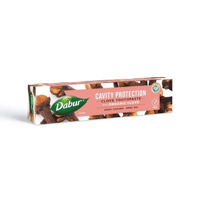 dabur fluoride free herbal clove toothpaste