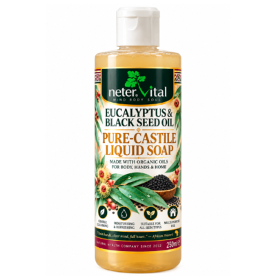 Eucalyptus & Black Seed Oil Pure-Castile Liquid Soap